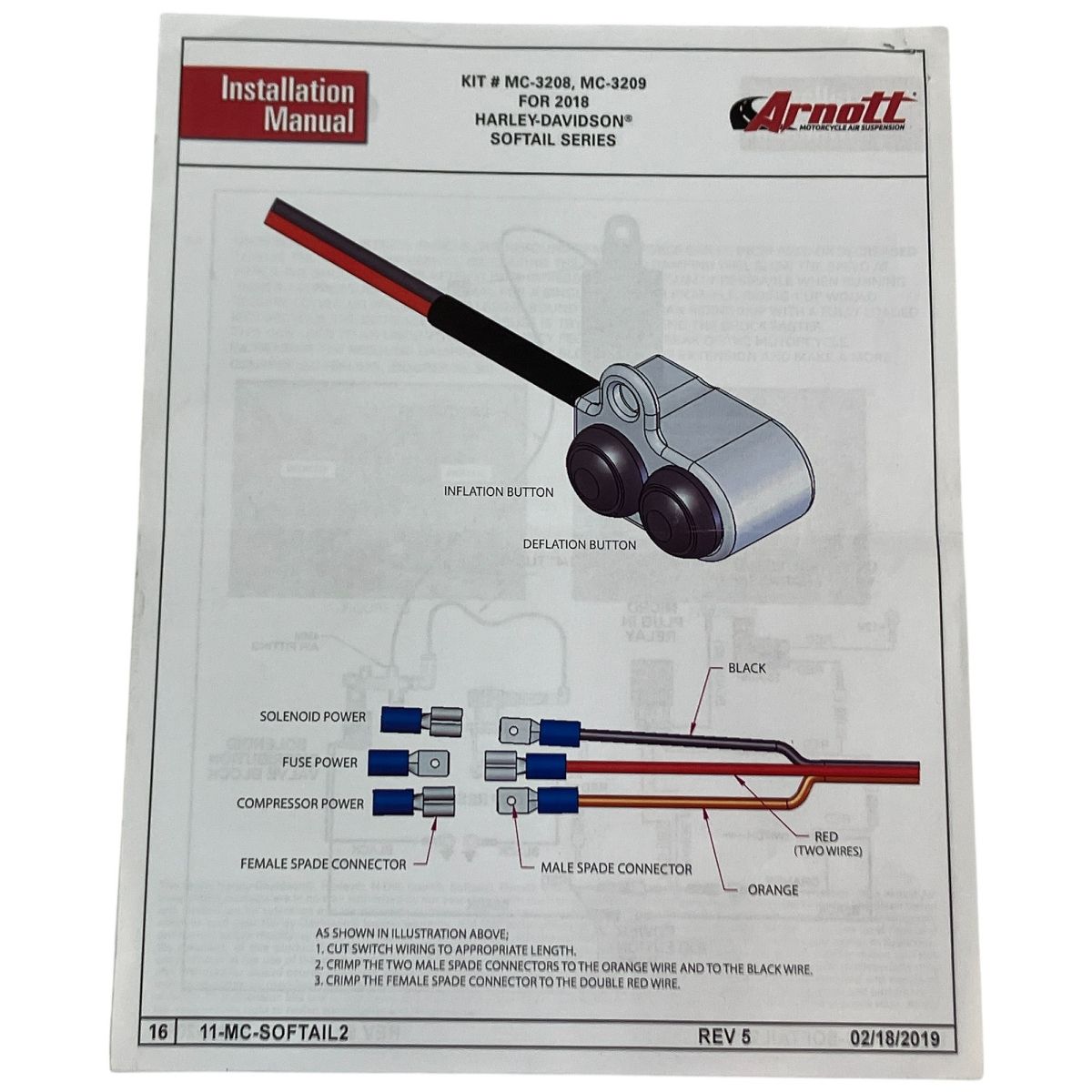 ジャンク Arnott Ultimate Ride エアサスペンション Harley-Davidson ハーレーダビッドソン 二輪 バイク N10317051