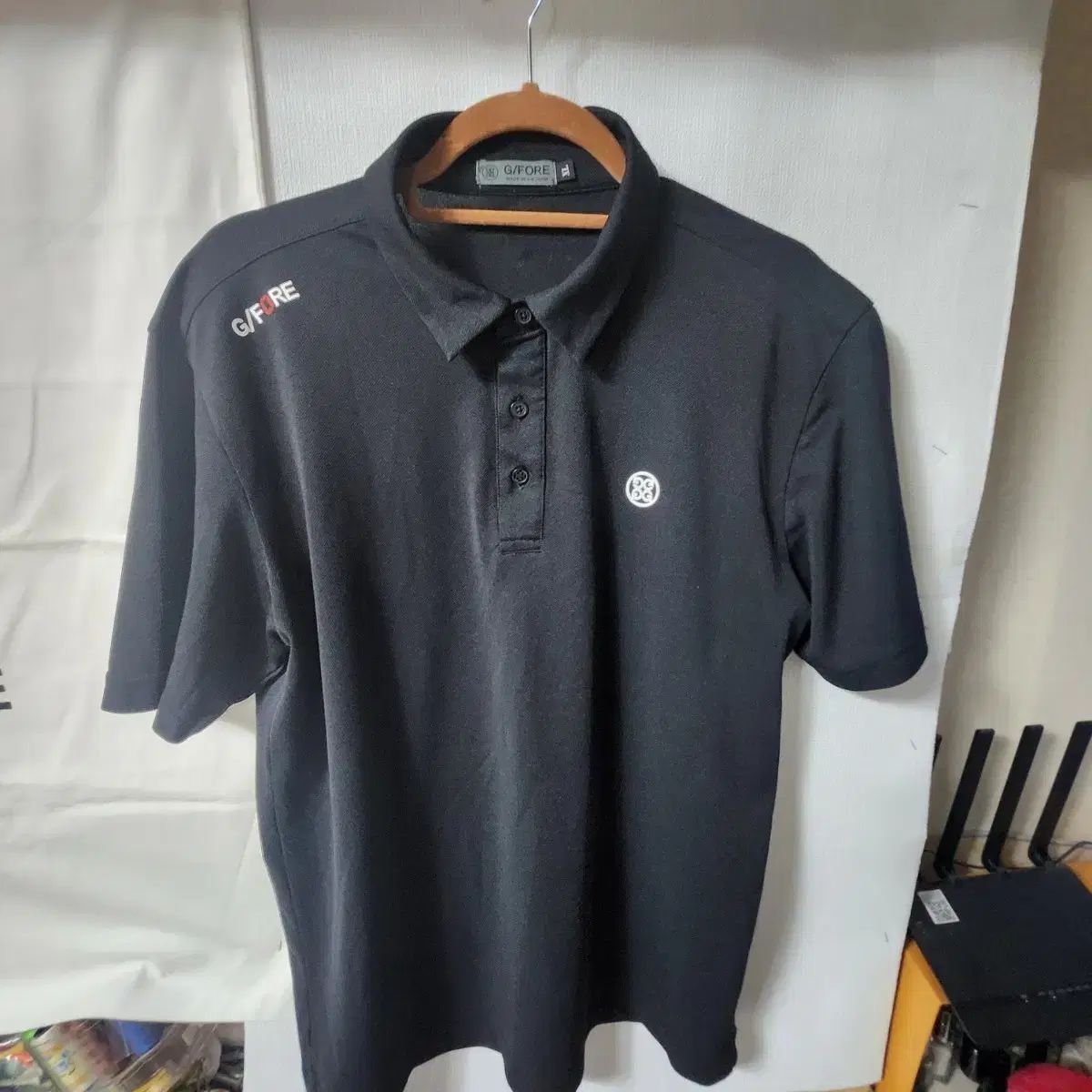 G FORE ジーフォア ブラック 半袖 ポロTシャツ XL