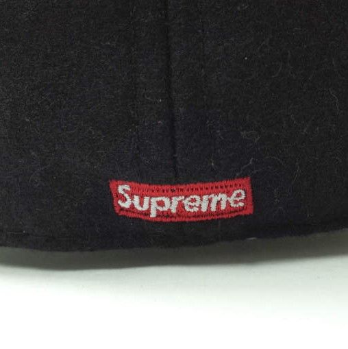 SUPREME シュプリーム 23SS アメリカ製 Ebbets S Logo Fitted 6-Panel エベッツSロゴ6パネルキャップ 71/2  Black WEEK1 Ebbets Field Flannels ベースボールキャップ 帽子 s18356