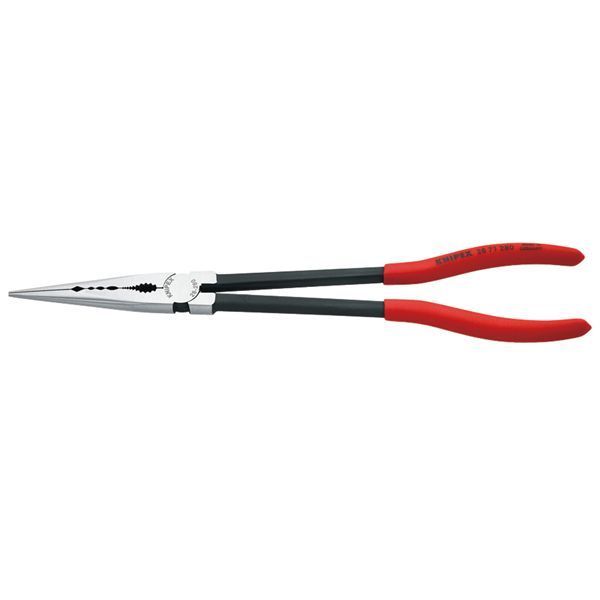 KNIPEX クニペックス ロングリーチニードルノーズプライヤー プラスチックコーティング サイズ85×19×280mm パック入 2871-280SB