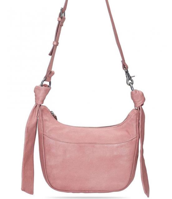 【送料無料】 フライ レディース ショルダーバッグ バッグ Nora Knotted Soft Leather Crossbody Bag Woodrose