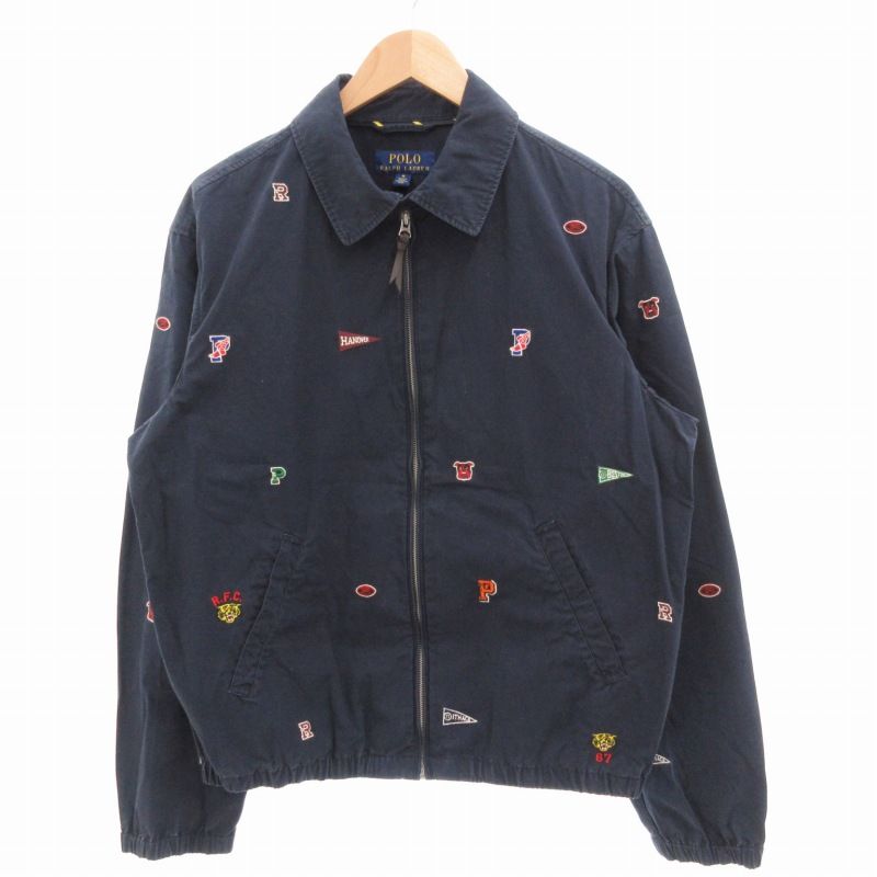 Polo Ralph Lauren ジップ ワッペン ブルゾン ジャケット ポロ ラルフローレン POLO RALPH LAUREN スイングトップ