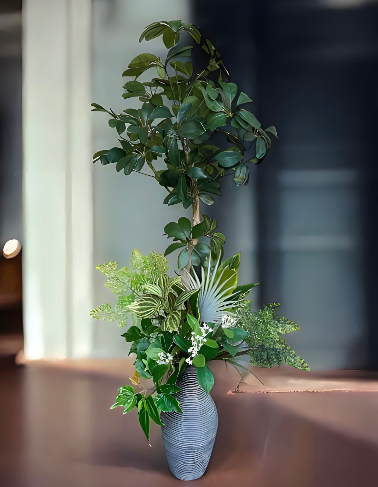 光触媒 人工観葉植物 ウォールグリーン フェイクグリーン カポック