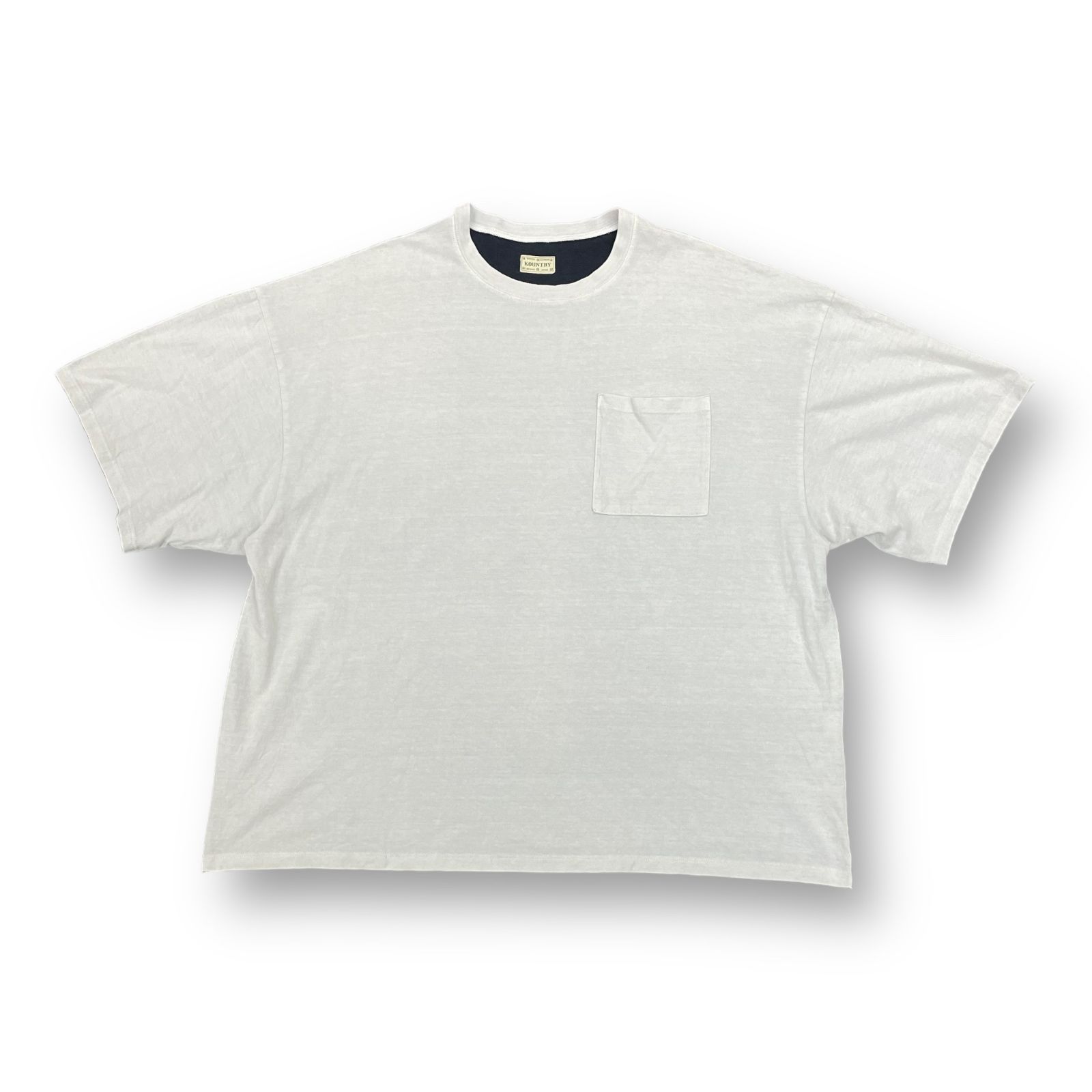 美品 KAPITAL 天竺 2TONE BIG ポケT BONE pt ボーンプリント ポケット