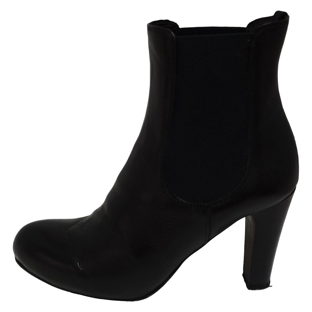 FABIO RUSCONI ファビオルスコーニ ショートブーツ 37 レディース - 黒 サイドゴア レザー