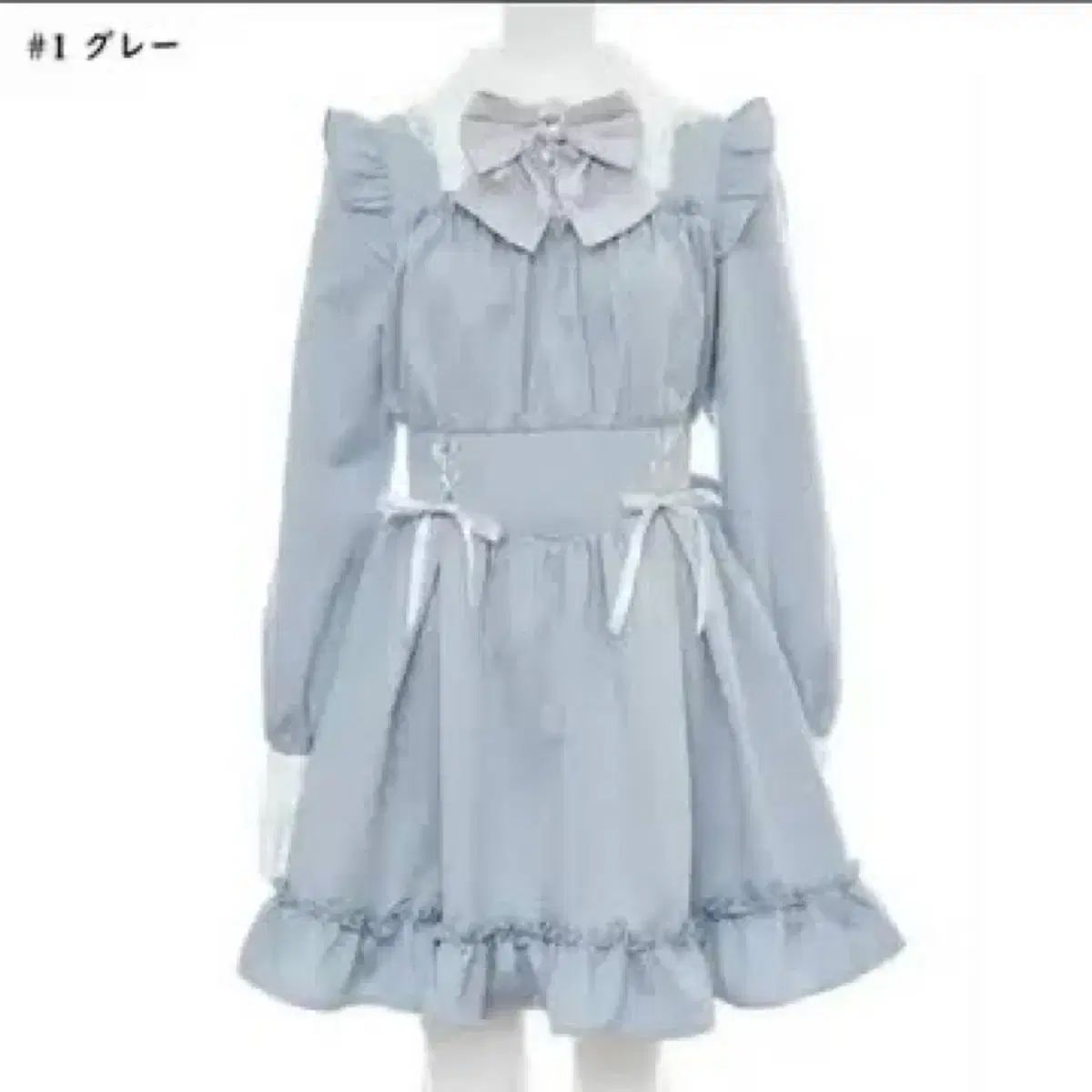 シークレットハニー ウェスト レースアップ ONE PIECE ブルー ミズイロ シークレットハニー 量産型 地雷系