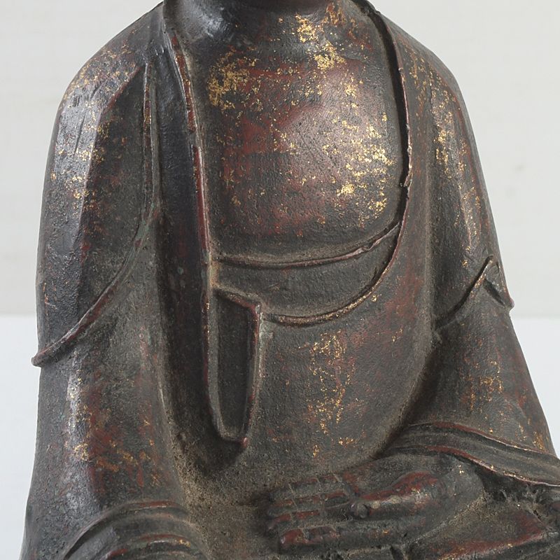仏教美術 中国 乾隆年製 古銅鍍金 仏像 置物 C S43 - メルカリ