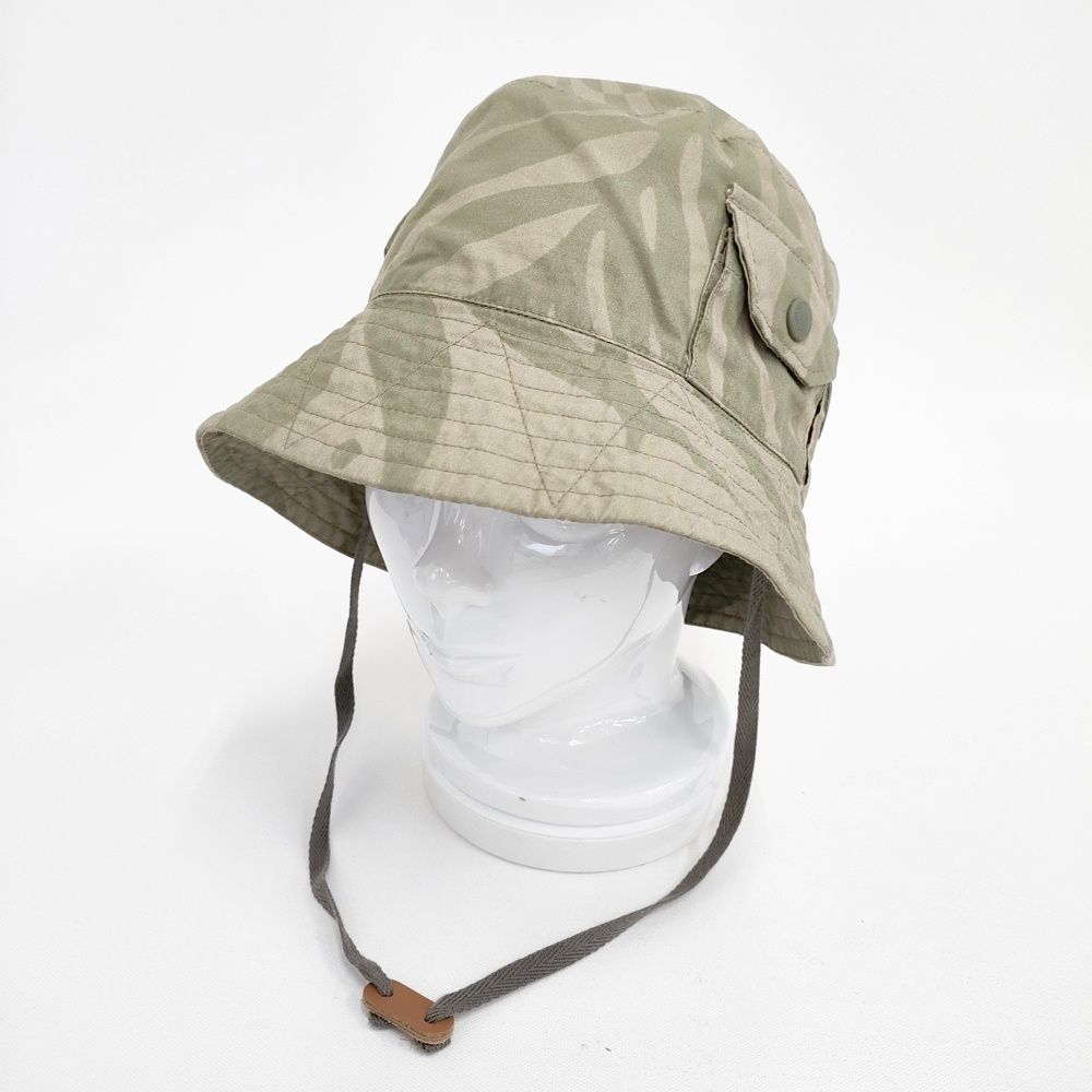 Engineered Garments エクスプローラーハット 柄 迷彩 サイズL コットン 帽子 ハット カーキ メンズ エンジニアードガーメンツ 5-0901G◎