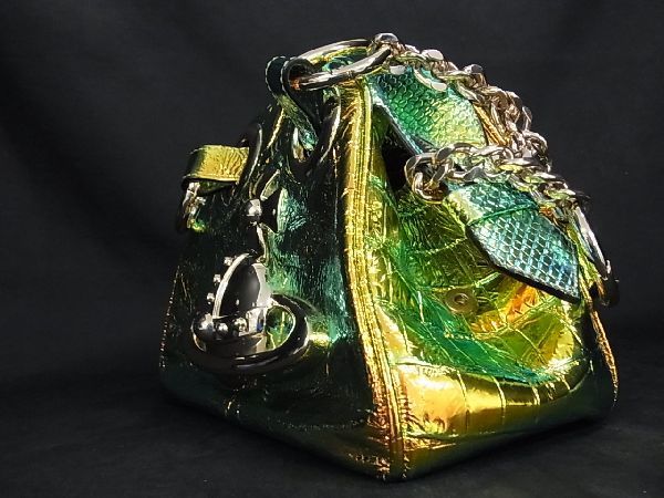 美品Vivienne Westwood ヴィヴィアン ヤスミン オーブ レザー オーロラ 