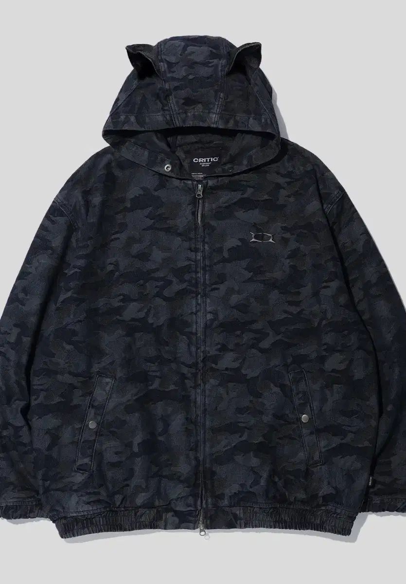 クリティカル ジップアップパーカー フード付き CRITIC DEVIL CAMO WASHING HOODY