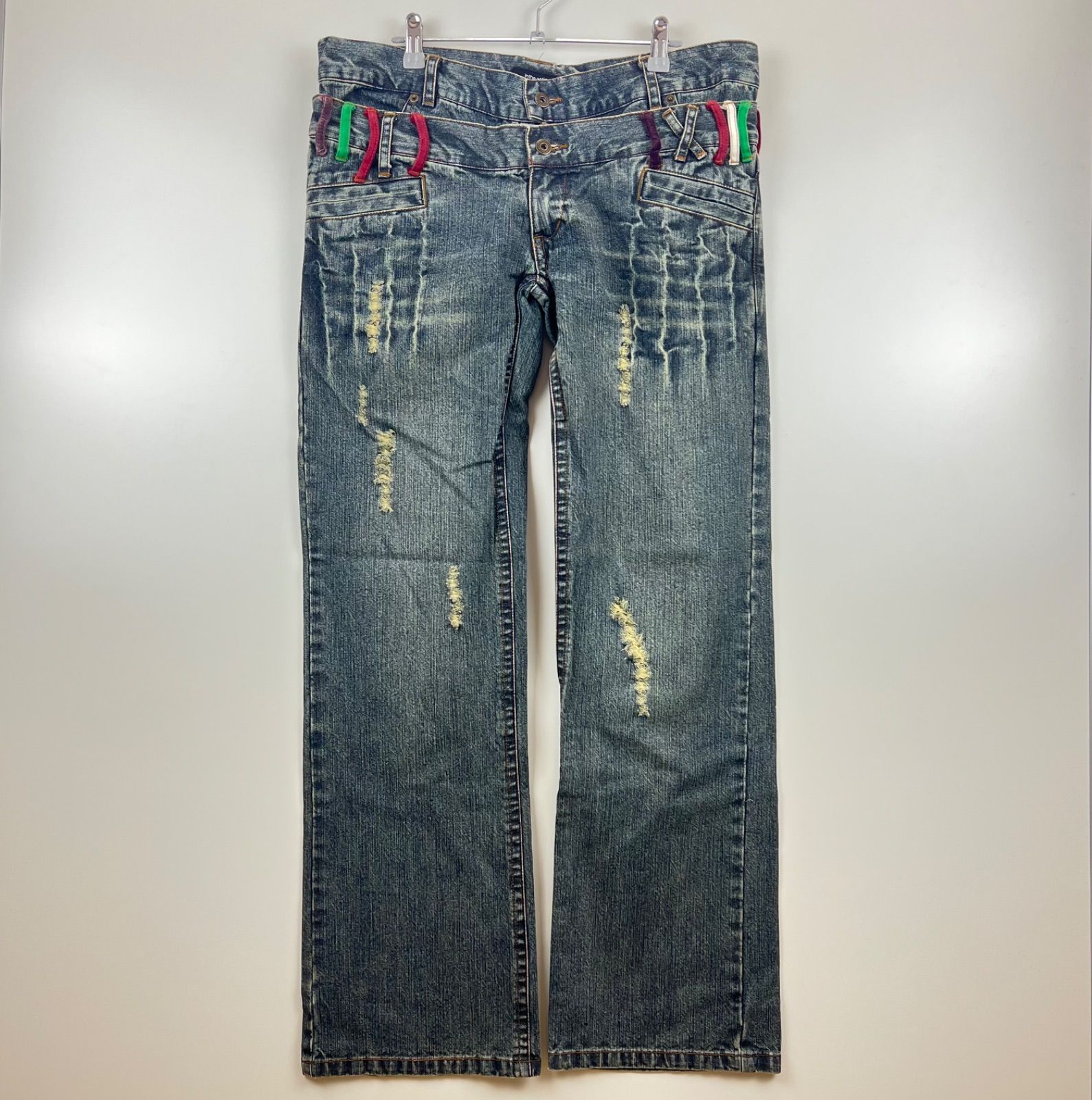 2025-25 秋冬新作  ハイブランドの double grunge y2k attic the in waist インジ XL pants denim パンツ