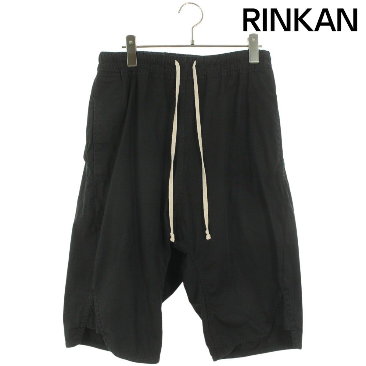リックオウエンス 18SS WOVEN PANTS RU18S5383-TE ドローコードサルエルハーフパンツ メンズ 46