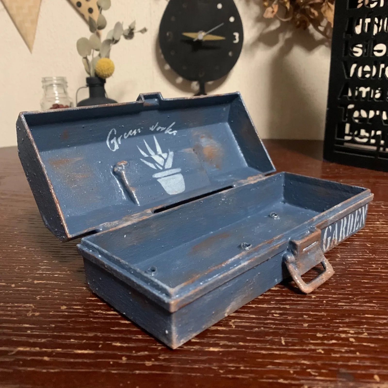 リメイク缶♡♡みぃ出品 リメイク缶 ワイヤー付 2個 A-7 リメ缶バッグ リメイク鉢 - メルカリ