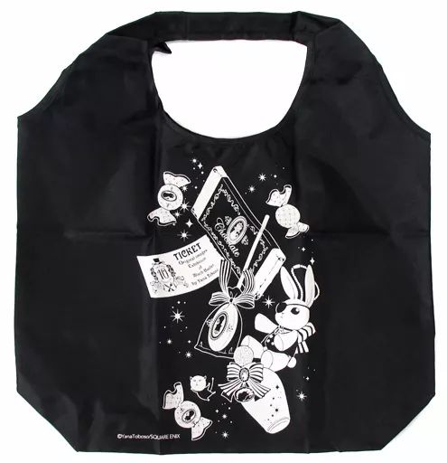 黒執事 10周年 原画展 エコバッグ シエル 黒 白 うさぎ 黒執事 10周年 原画展 エコバッグ シエル 黒 白 うさぎ