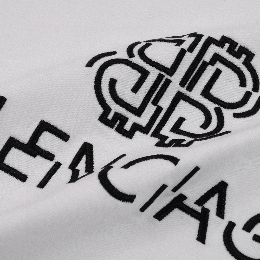 今日特価】Balenciaga サマー 2025 オフセットロゴ刺繍 T シャツ