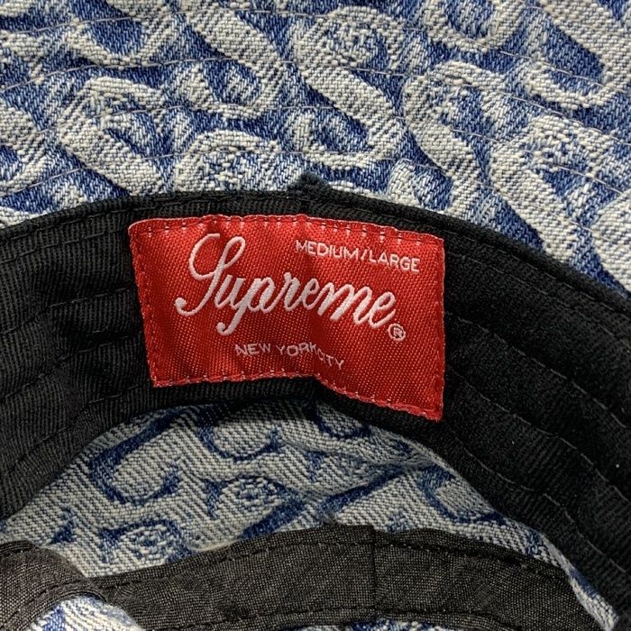 SUPREME シュプリーム 21AW Monogram Denim Crusher Hat