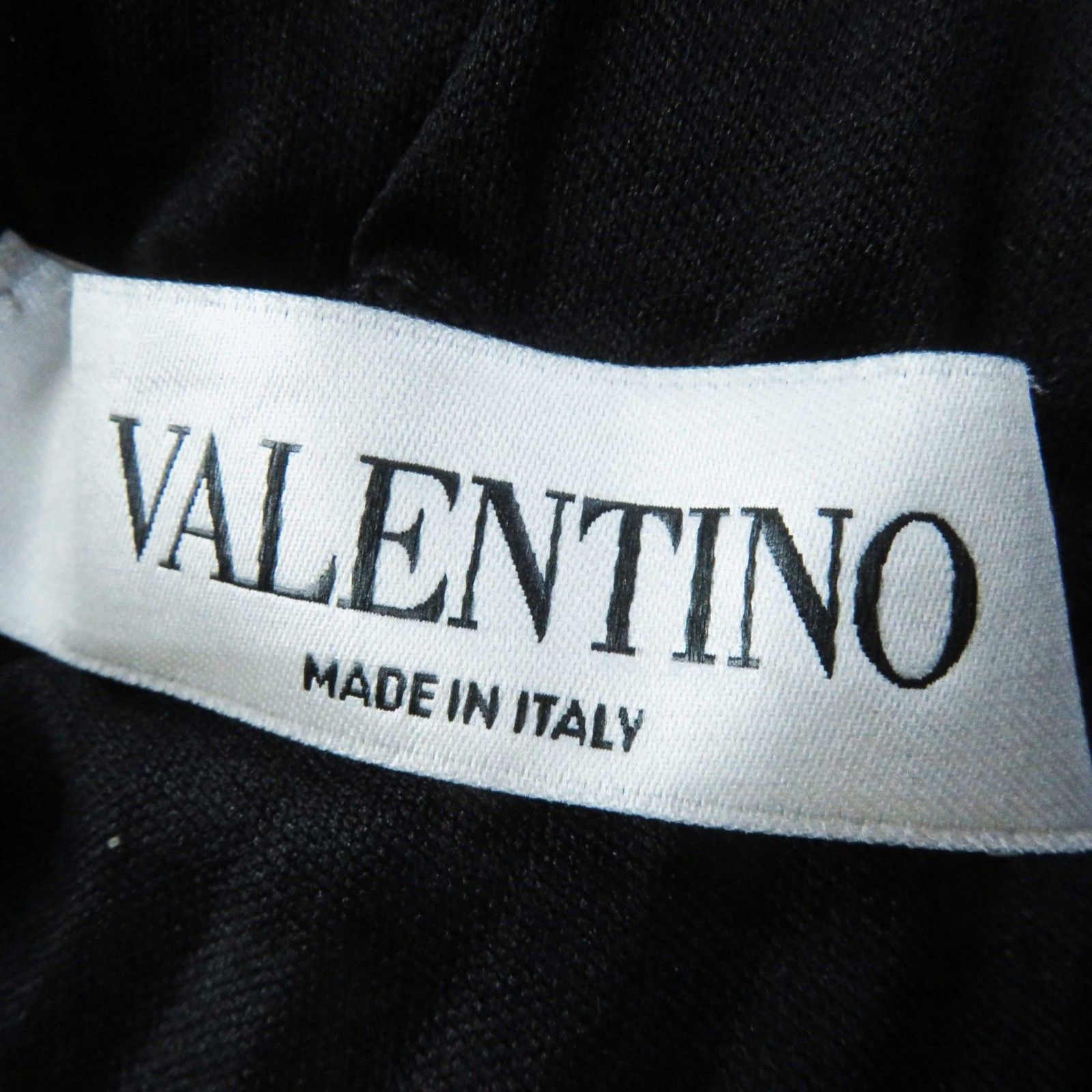 美品◎VALENTINO ヴァレンティノ 20SS SB3MD00Y4TJ Vロゴ ロング丈 プリーツスカート ブラック M イタリア製 正規品  レディース