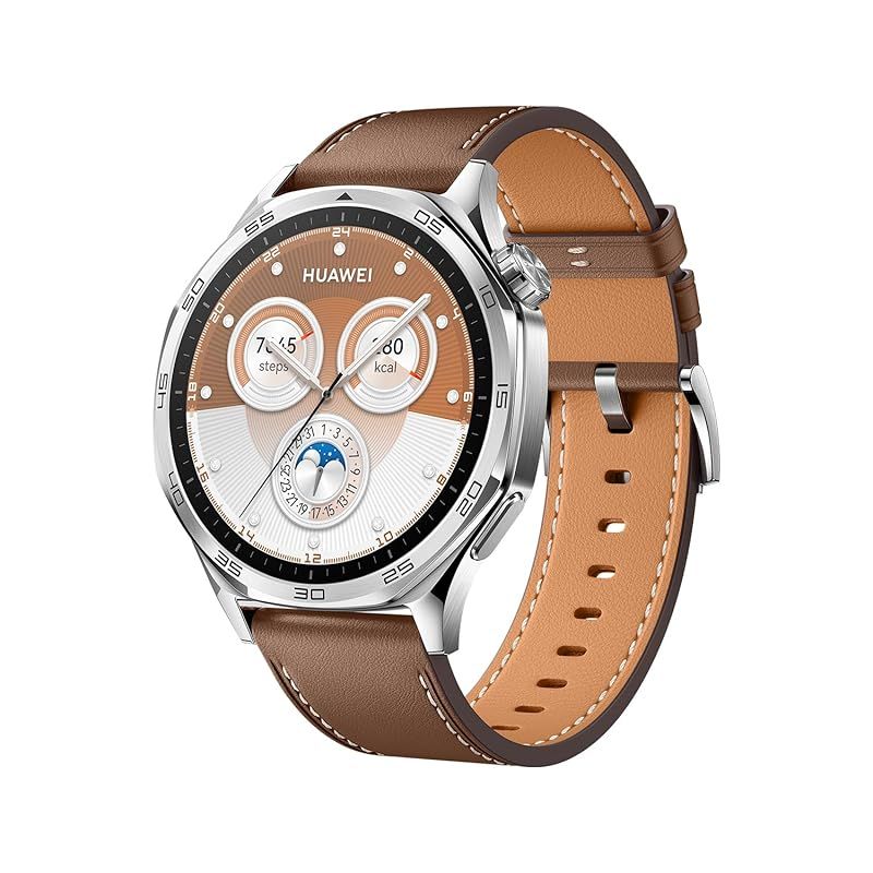 HUAWEI WATCH GT 5 46mm スマートウォッチ ゴルフナビ機能搭載 高精度GPS内蔵 高度なランニング体験 24時間健康管理 睡眠時呼吸乱れ検知 スポーツ用スマートウォッチ 最長14日間持続バッテリー iOS/A