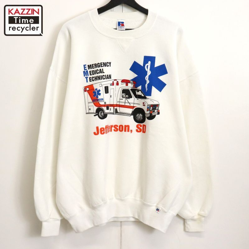 90s RUSSLLATHLETIC スウェットトレーナー 古着通販】90s USA製 RUSSLLATHLETIC ハーフジップスウェット