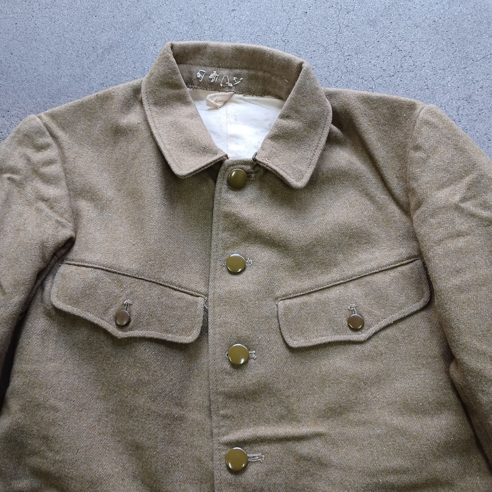 購入決定希少【JAPAN VINTAGE】40`s旧日本軍ダブルブレストウールジャケット/タカハシ