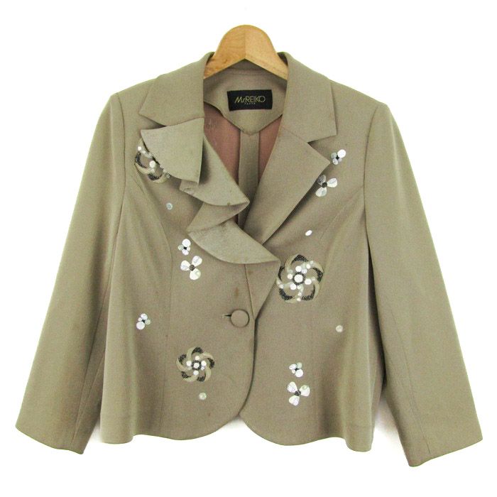 ミズレイコ Ms.REIKO お花のジャケット 美品】ミズレイコ Ms.REIKO