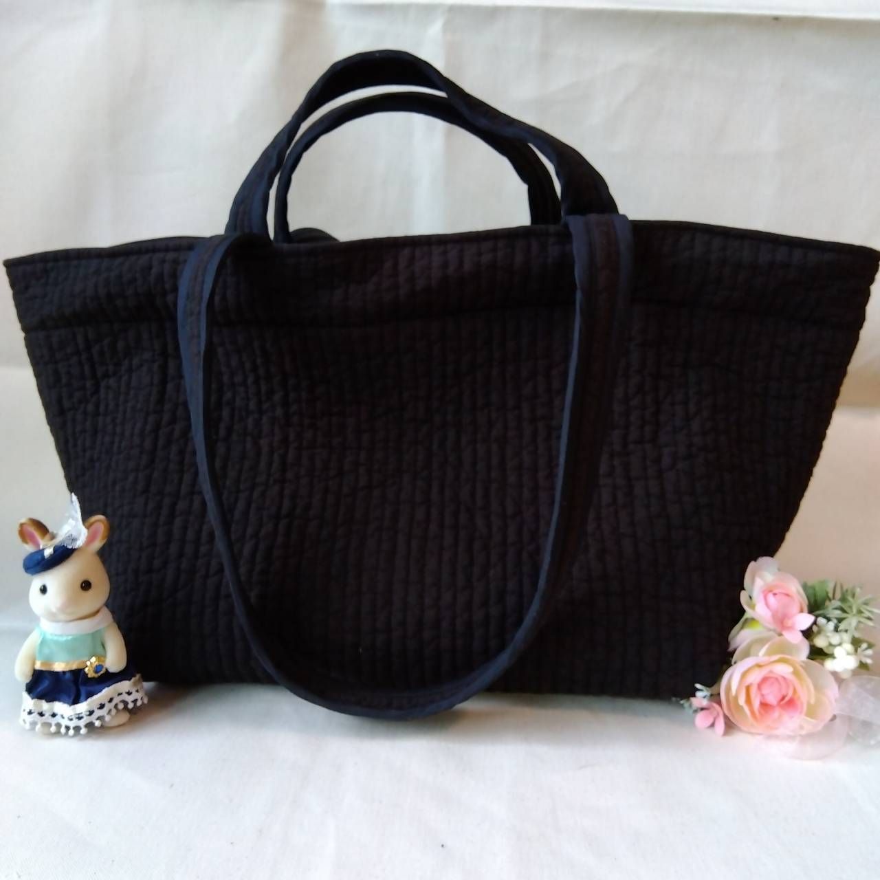 底板ヌビ☆トートバッグWハンドル☆ ブラック ヌビバッグ ☆トートバッグWハンドル☆ ブラック ヌビバッグ 【公式通販】