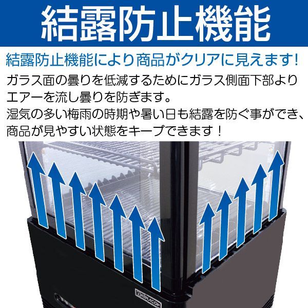 【即購入禁止 】4面ガラス冷蔵ショーケース105L R4G-105SLB 楽天市場】＼今得セール!! 63%OFF／レマコム 4面ガラス 冷蔵ショー