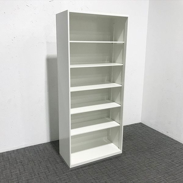 オープン書庫 ロング L6 プラス ホワイト