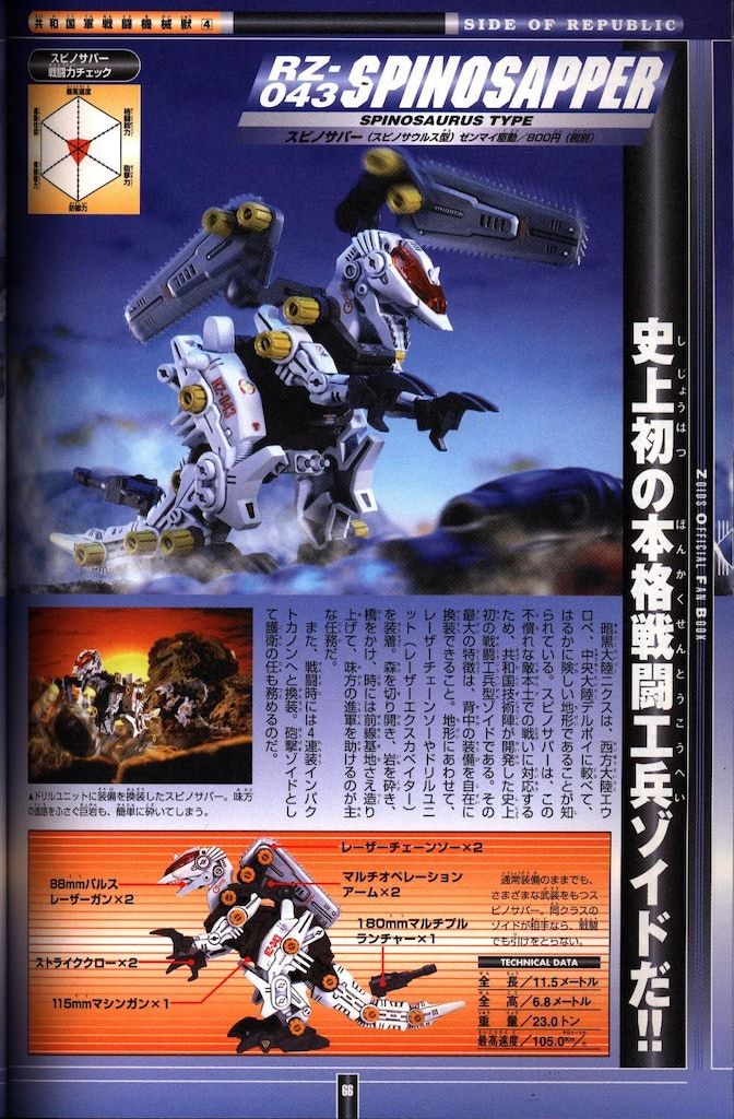 小学館 ワンダーライフスペシャル 機獣新世紀ゾイド公式ファンブック 3