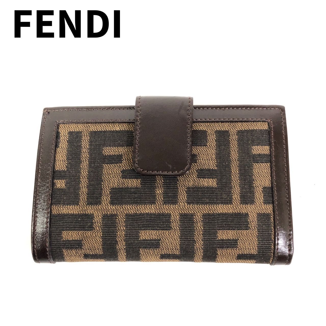 ヴィンテージ FENDI フェンディ 折り財布 がま口 ズッカ柄 財布【送料無料】 MID - メルカリ