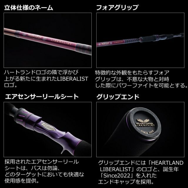 ダイワ ハートランド リベラリスト ベイトモデル 803M+RSB / バス