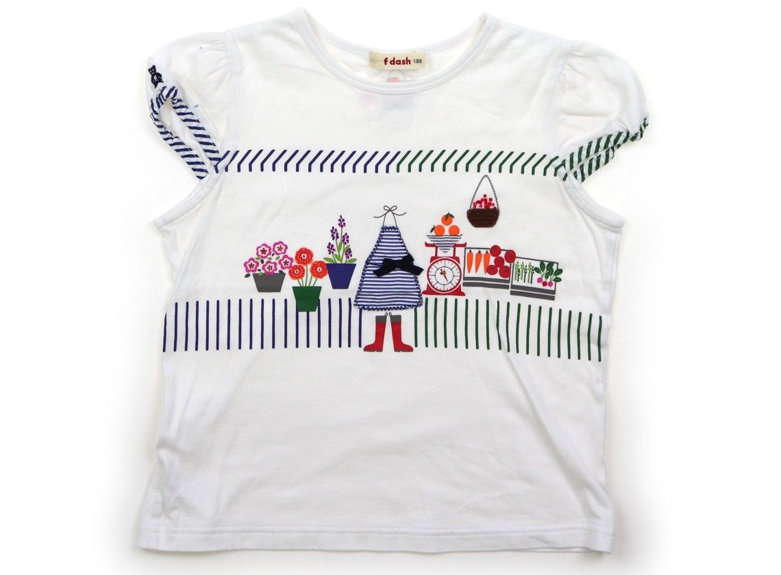 ファミリア familiar Tシャツ・カットソー 130 女の子 ホワイト 子供服 ベビー服 キッズ（1268167）