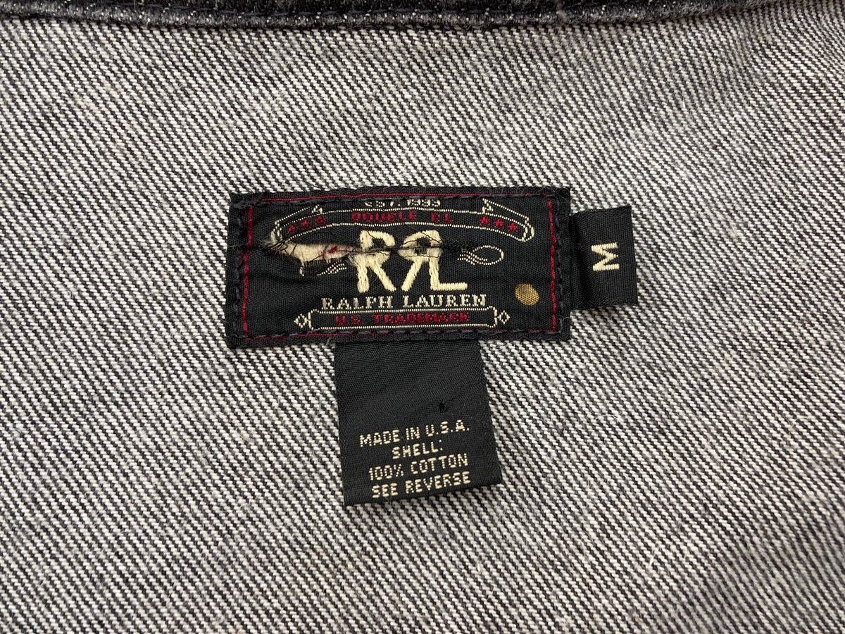 ダブルアールエル RRL 90s 90年代 三ツ星 先染め ブラックデニム