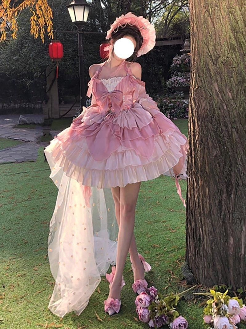 LT-15 豪華姫系 lolita 可愛 レトロ風 オリジナル 洋服 ロリータ ワンピース 美しい刺繍