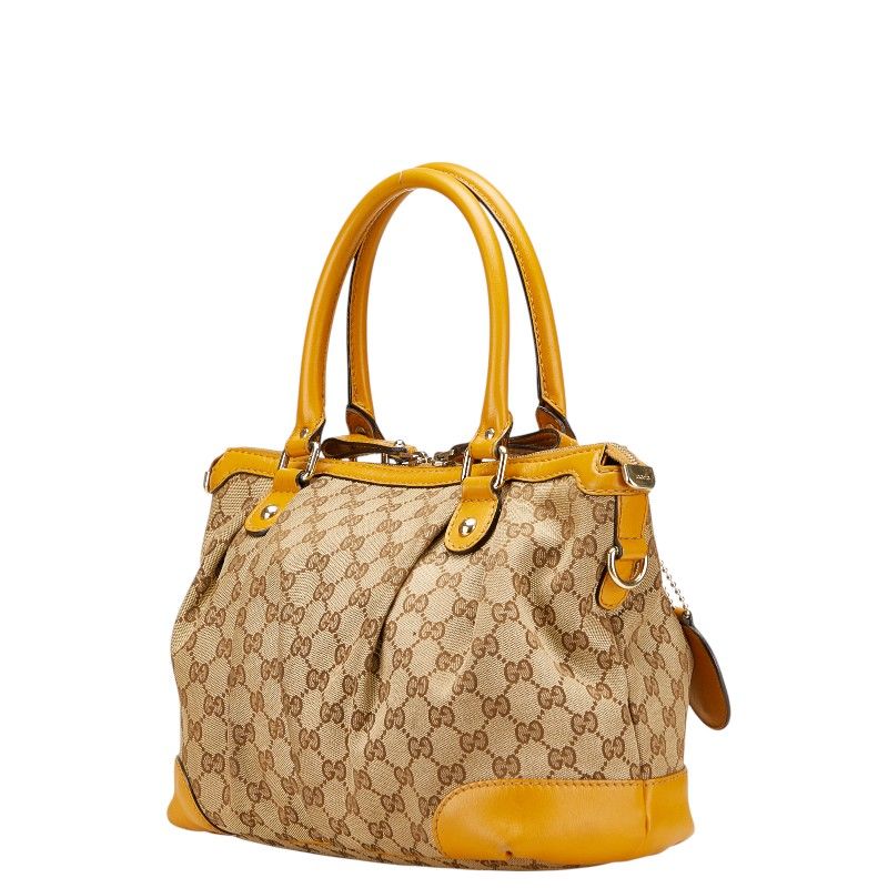 グッチ GGキャンバス レザー ショルダー バッグ ゴールド 金具. 美品 GUCCI グッチ ブラック シルバー金具 GGキャンバス/レザー