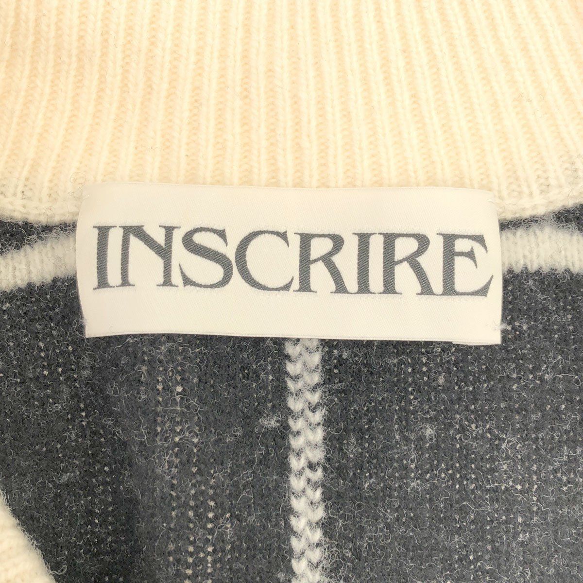 INSCRIRE アンスクリア オーバーサイズニットベスト アイボリー - メルカリ