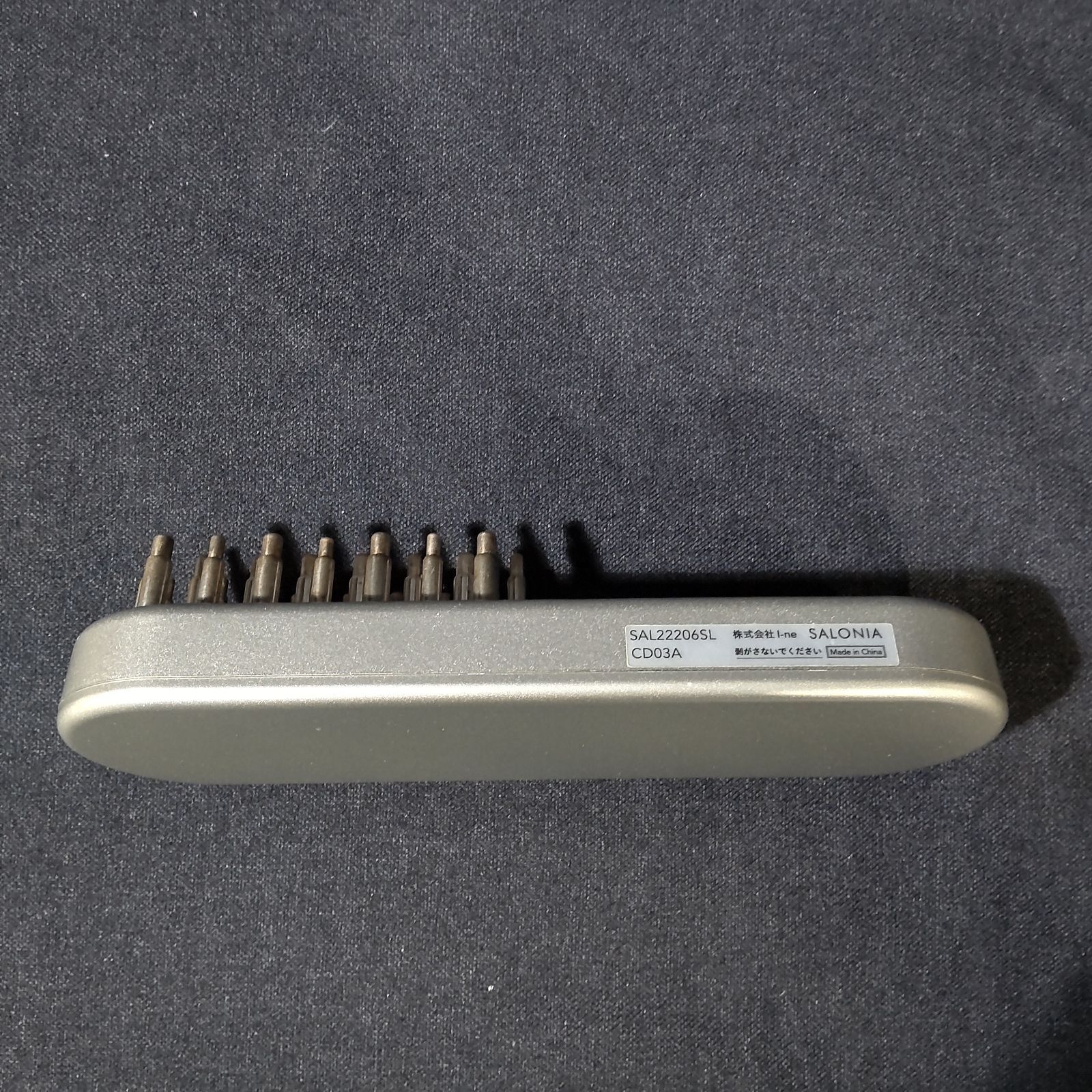 SALONIA サロニア EMS リフトブラシ 美容電気ブラシ シルバー