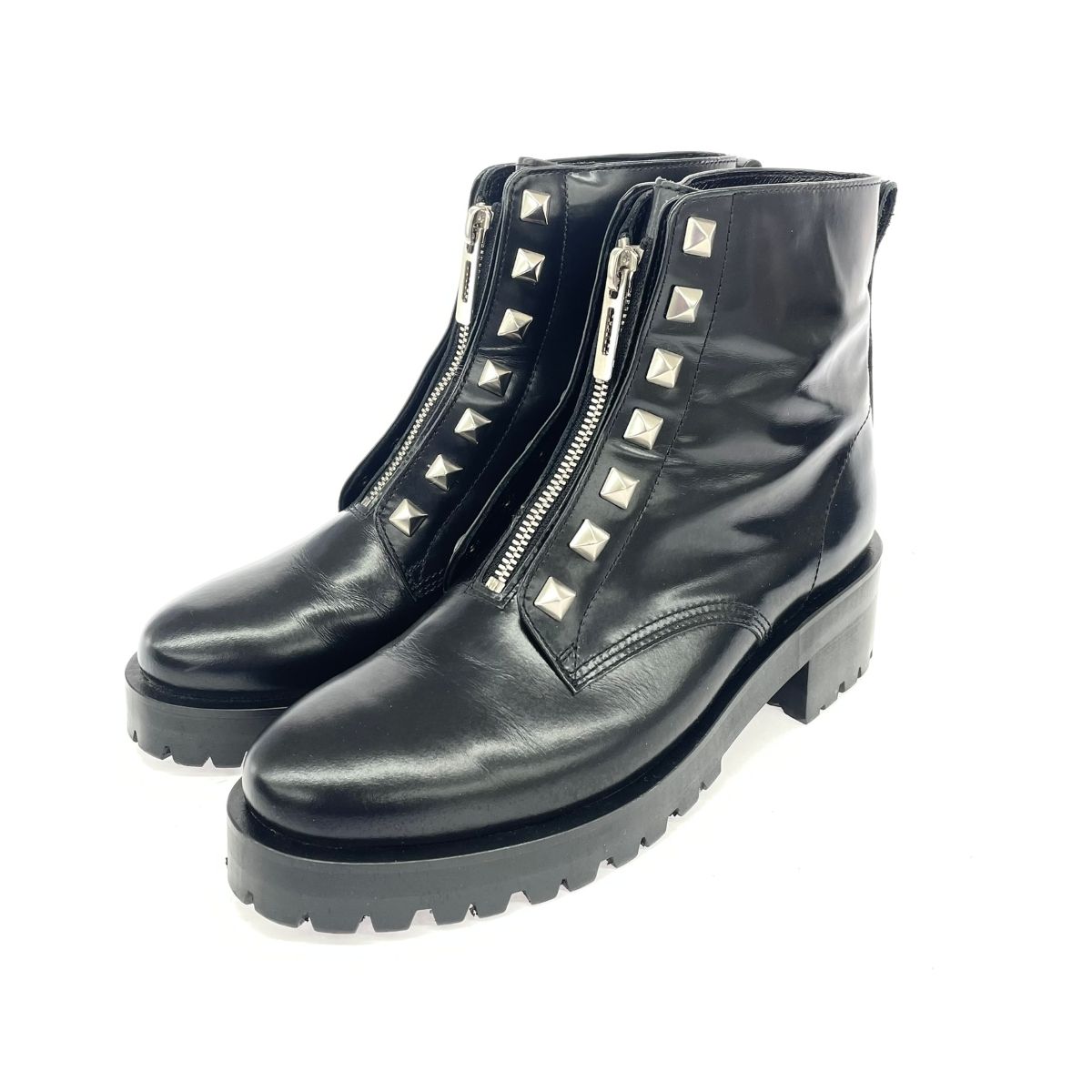 HYSTERIC GLAMOUR ヒステリックグラマー ロックスタッズショートブーツ