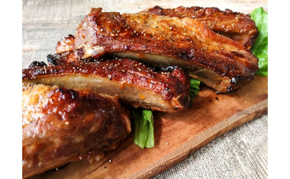 国産 豚肉 旨辛タレ漬け 骨つき スペアリブ 300g×6パック 焼くだけ簡単