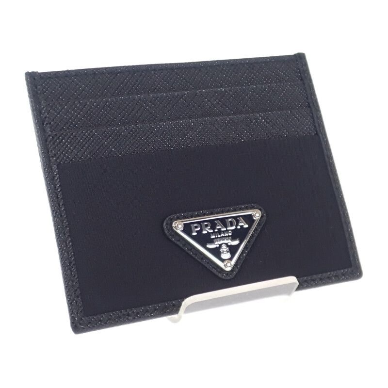☆未使用商品☆【PRADA】Re-Nylon×サフィアーノレザー カード