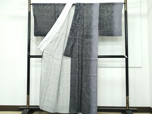 平和屋着物□極上 訪問着 無双 紗袷 紗×紗 間道 反端付き 逸品 未使用  