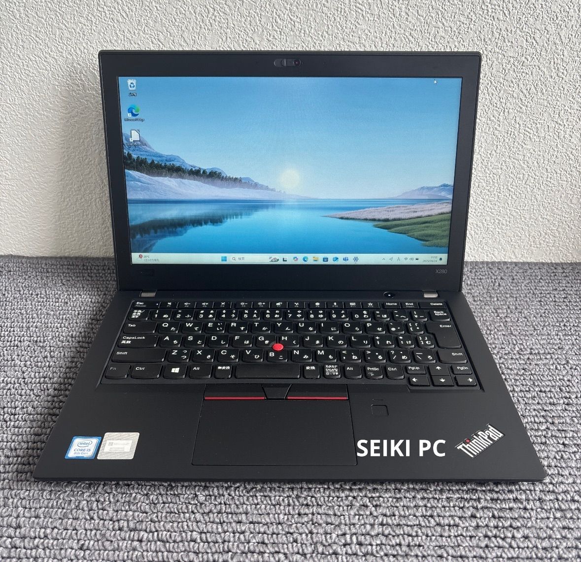 Lenovo ThinkPad X280 i5-8250U メモリ8GB 割引 SSD 256GB Win11 指紋