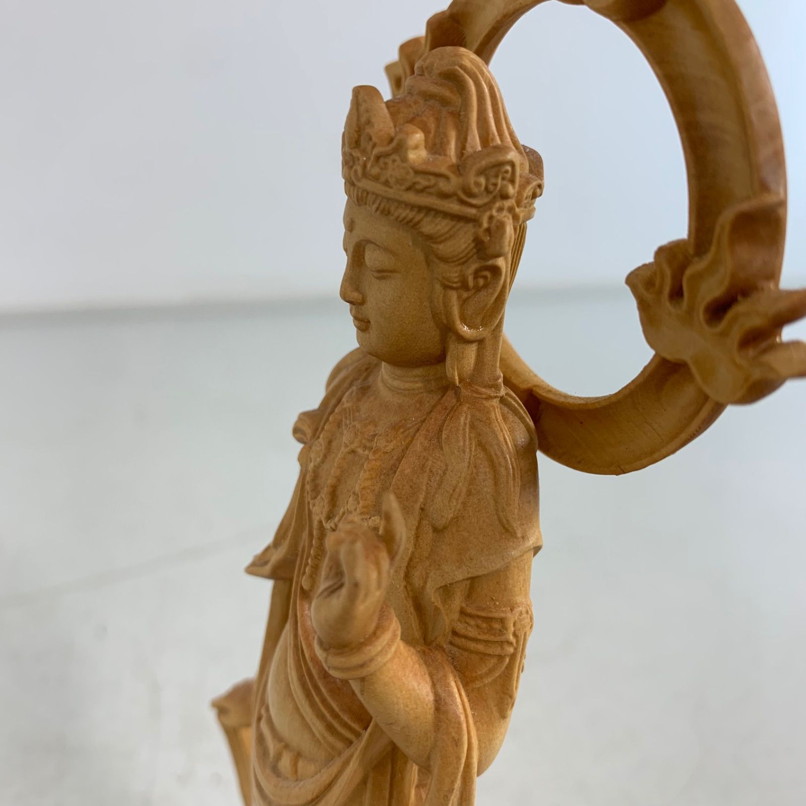 大勢至菩薩像 ツゲ