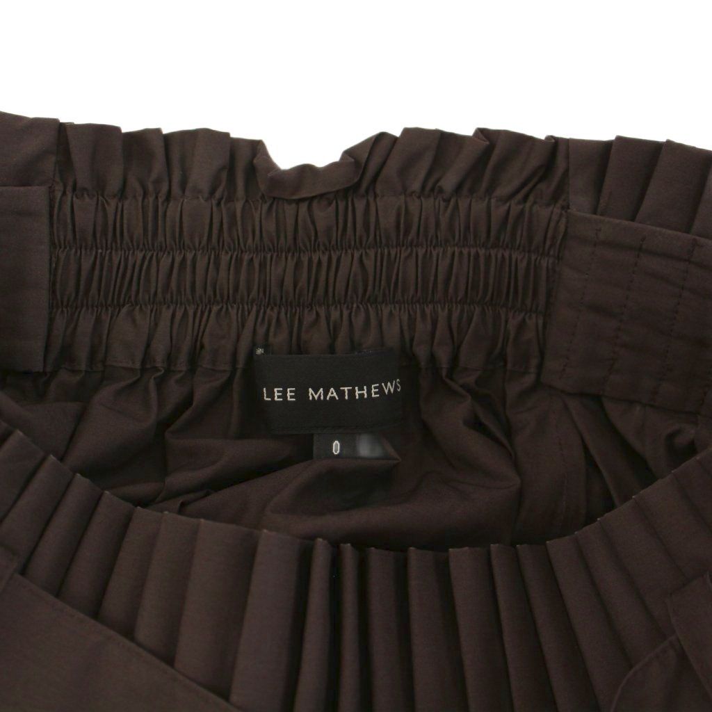 LEE MATHEWS リーマシュー ロングスカート リーマシュー LEE MATHEWS フレアスカート ロング ベルト付き 0