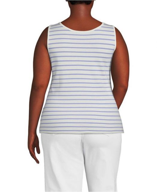 売れ筋商品|||ランズエンド Tシャツ トップス レディース Plus Size Slub T-Shirt Ivory 楽天市場】ランズエンド（Tシャツ・カットソー｜トップス