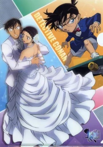 中古】クリアファイル 江戸川コナン＆高木渉＆佐藤美和子 クリア