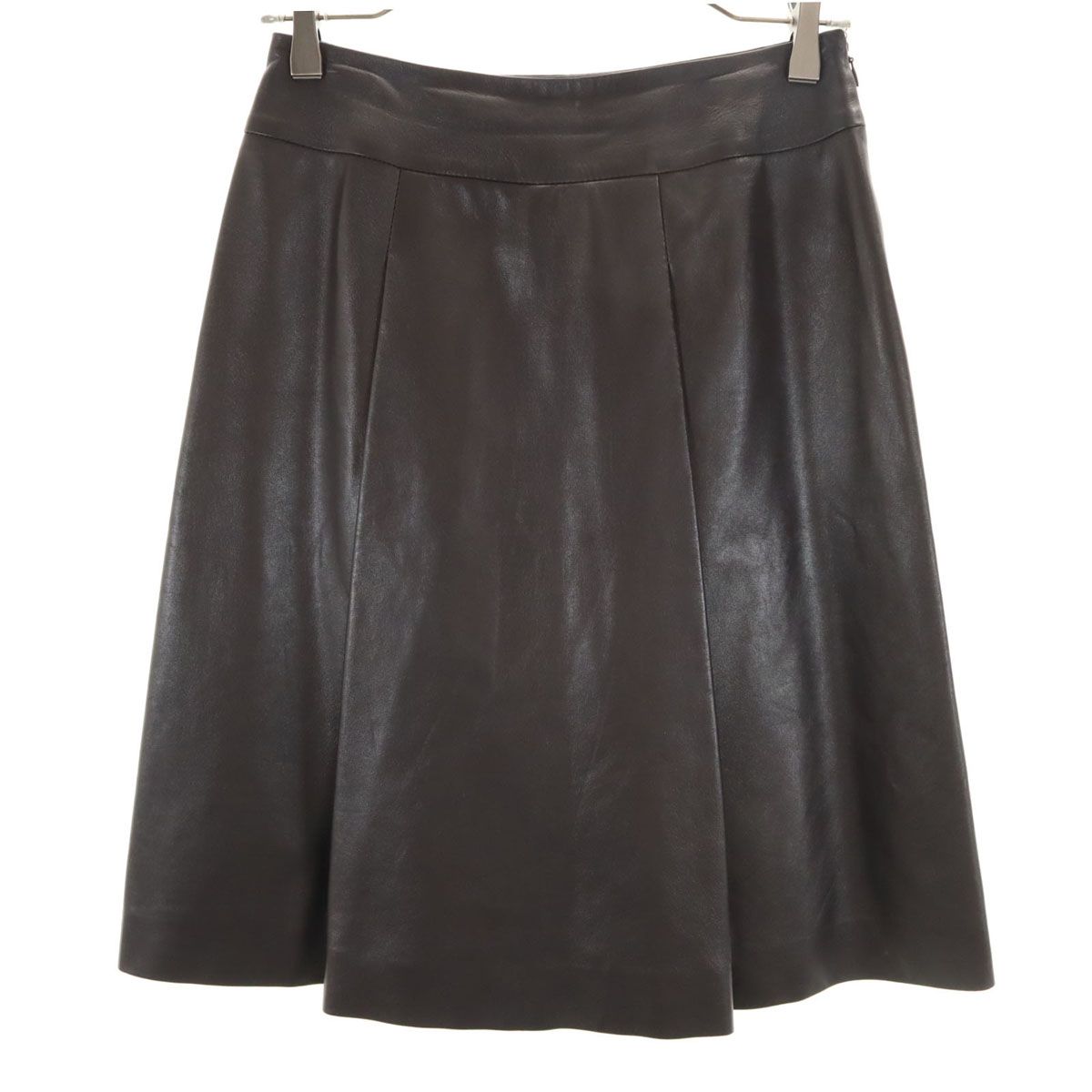 1332 セリーヌ　CELINE ミニスカート　ラムレザー　ビンテージ品　36 1332 セリーヌ CELINE ミニスカート ラムレザー ビンテージ品 36