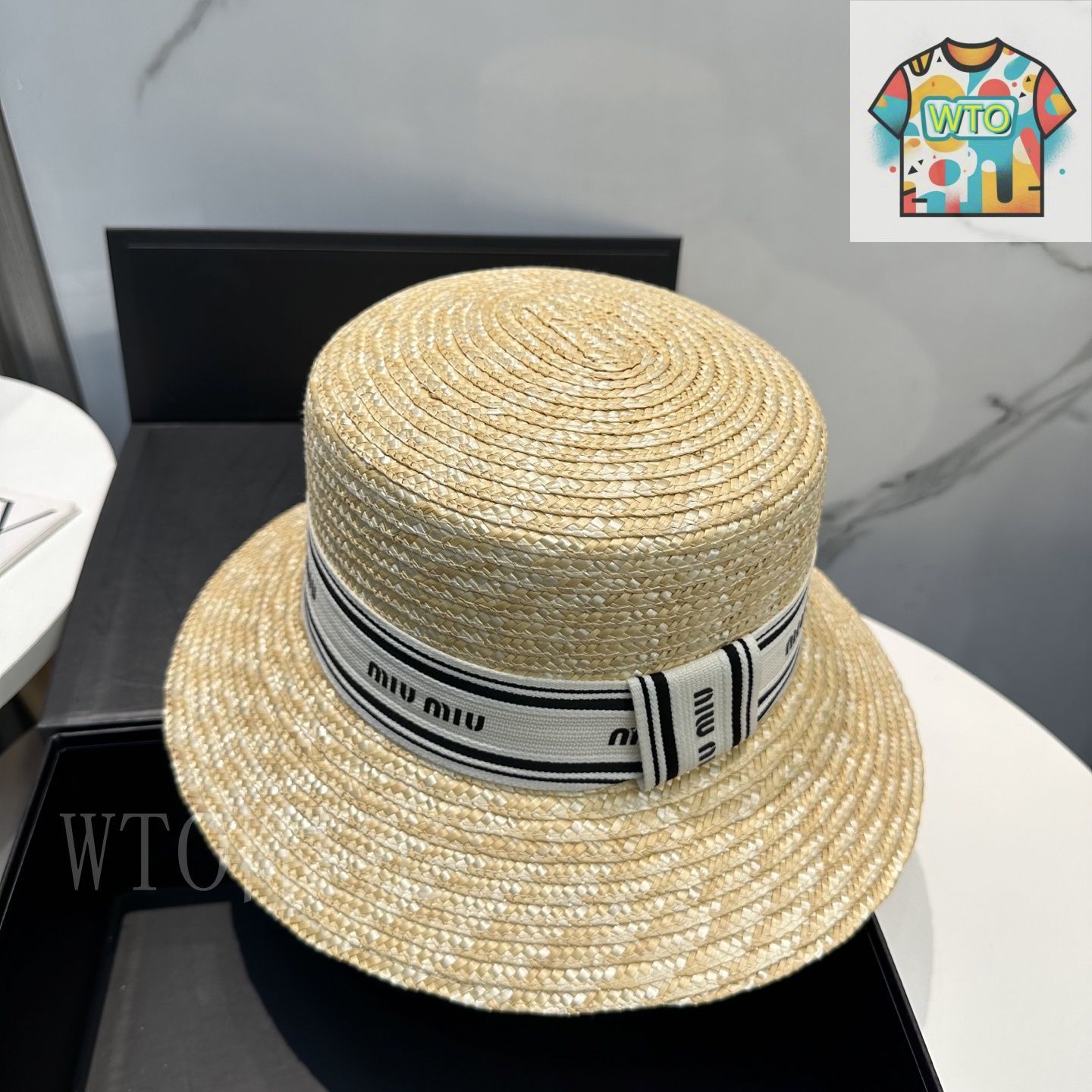 今日WTO】miumiu リファインドストローハット-1-4-TN34 - メルカリ