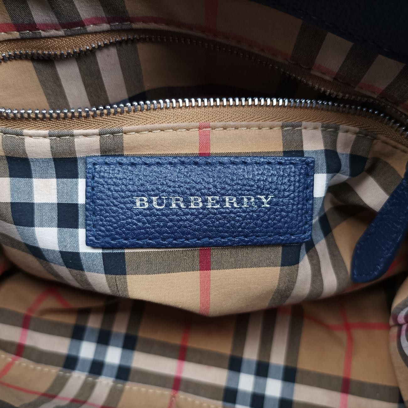 バーバリーBurberryバナーブルーレザー340778ITSAMSRL3335CAM