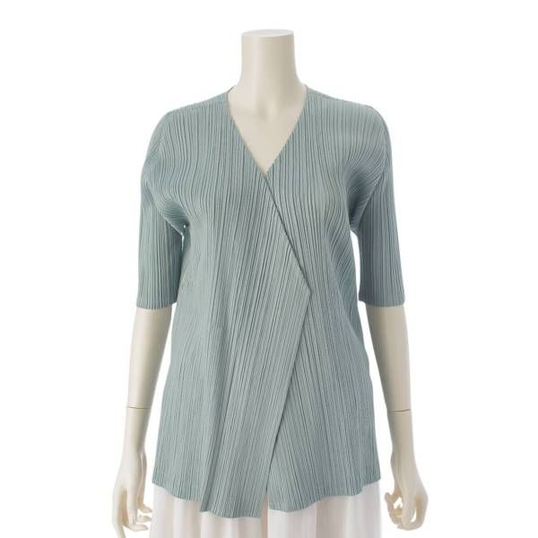 プリーツプリーズ イッセイミヤケ 半袖ボレロ 羽織 カーディガン PP81  